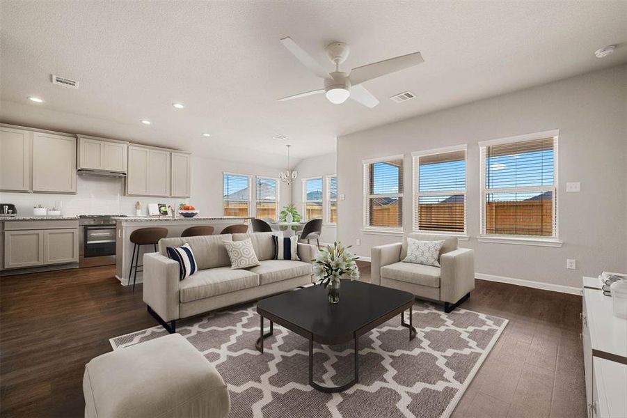 Furnished interior view inside a new home in Rollingbrook Estates, Baytown (Image 6).