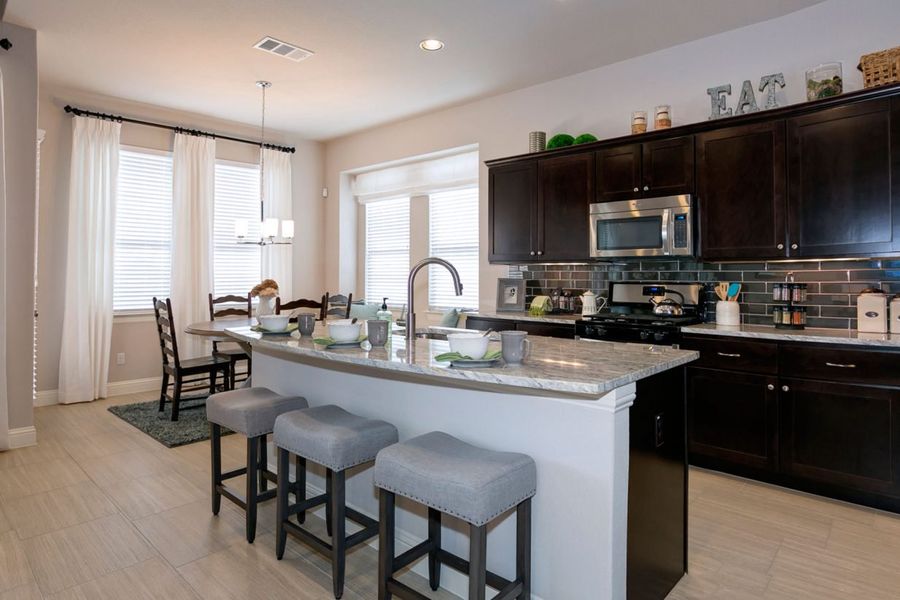 Representative furnished interior of a home built from the Oaks 2985 by Brohn Homes in Oaks at San Gabriel, Georgetown (Image 7).
