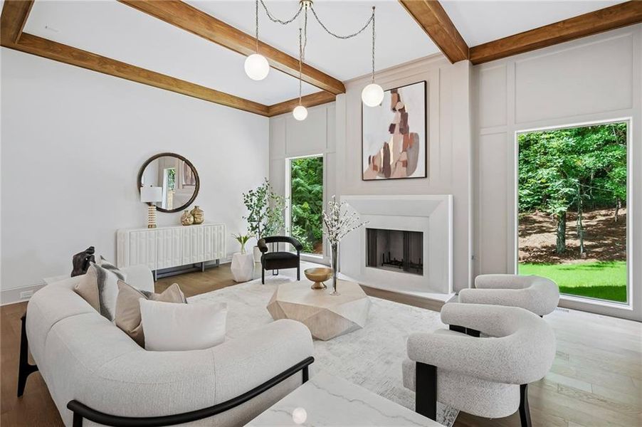 Furnished interior view inside a new home in , Atlanta (Image 18).
