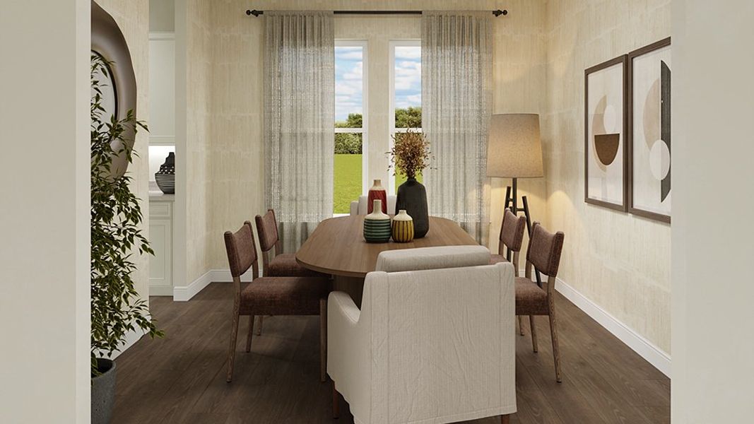 Representative furnished interior of a home built from the Ravenna by Taylor Morrison in Esplanade at Solaeris, Port St. Lucie (Image 7).