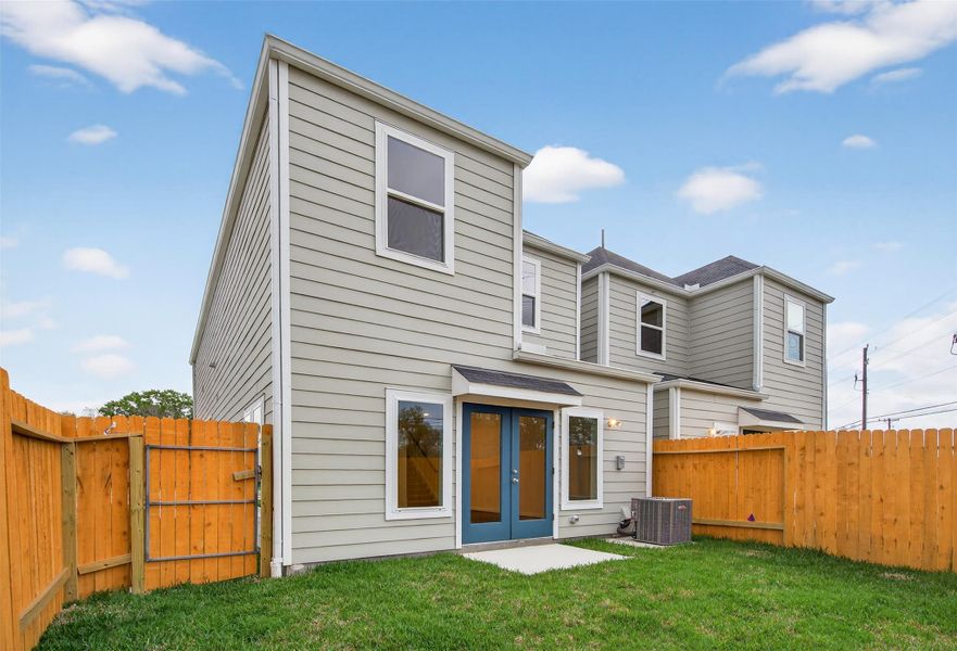 Exterior details and patio area of a home in , Houston (Image 24). Exterior details and patio area of a home in , Houston (Image 24).