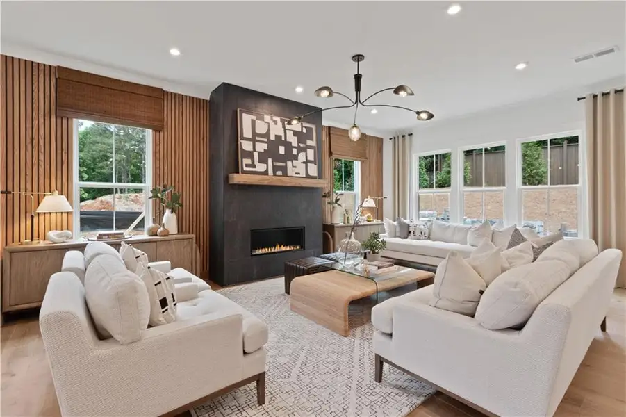 Furnished interior view inside a new home in Silverwood, Cumming (Image 21).