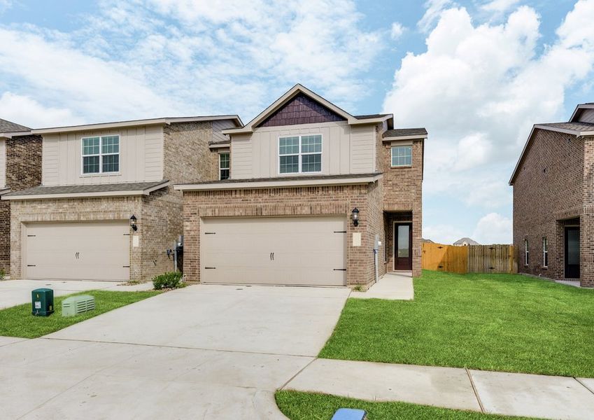 The Marsh has a brick exterior.