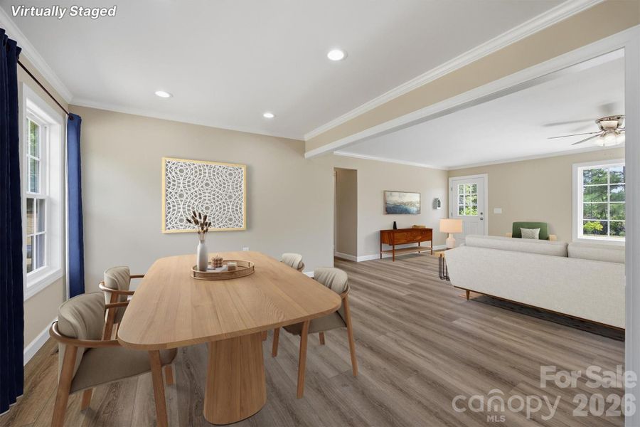 Furnished interior view inside a new home in , Morganton (Image 13).