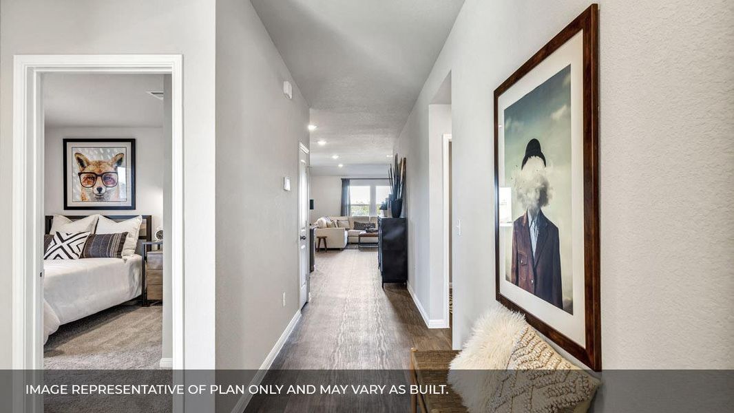 Furnished interior view inside a new home in Carillon, Manor (Image 15).