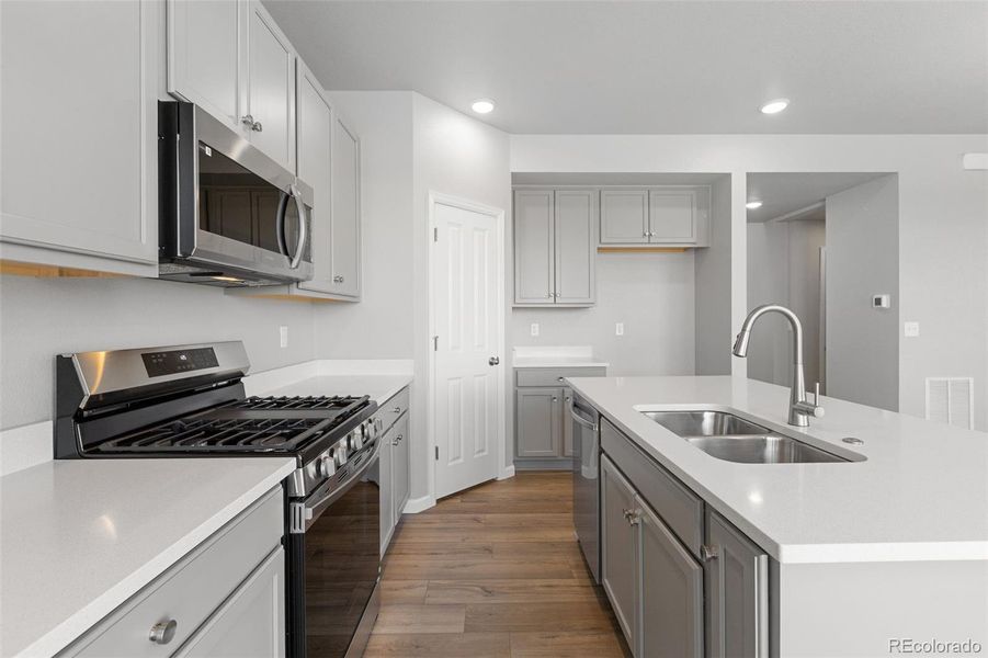 Furnished interior view inside a new home in Highlands Preserve, Mead (Image 4).