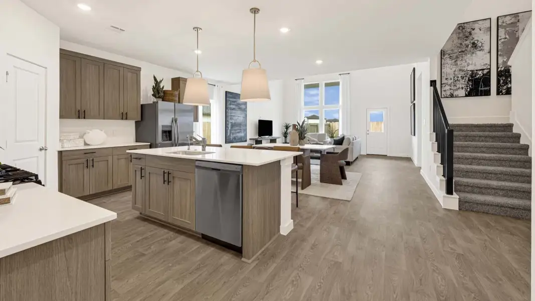 Furnished interior view inside a new home in Evergreen, Rosenberg (Image 7).
