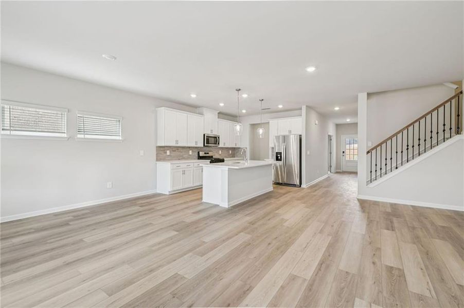 Furnished interior view inside a new home in Creekside at Oxford Park, Fairburn (Image 11).