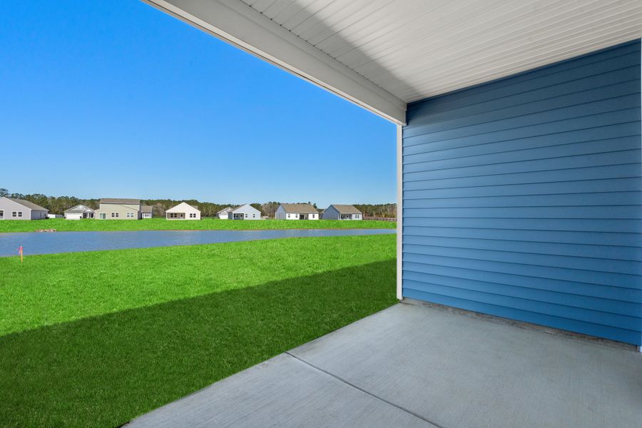 Representative exterior details of a home built from the Europa by Starlight Homes in Andalusia, Loris (Image 4).