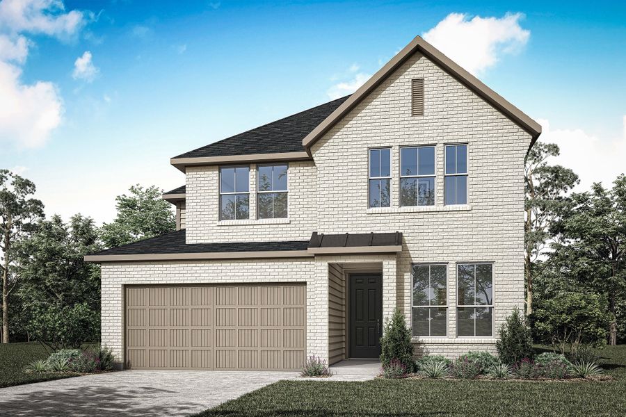 Image 4 representing the Juniper by Tri Pointe Homes in Treeline, Justin, TX.