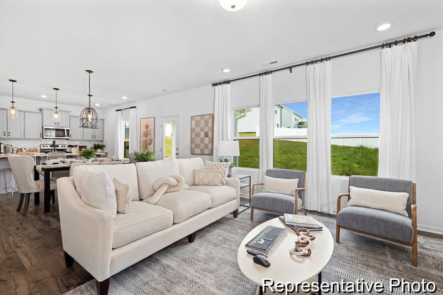 Furnished interior view inside a new home in Terrace at Border Creek, Winston-Salem (Image 8).