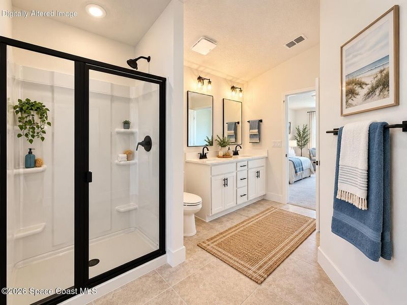 Furnished interior view inside a new home in St. John's Preserve, Palm Bay (Image 14). Furnished interior view inside a new home in St. John's Preserve, Palm Bay (Image 14).