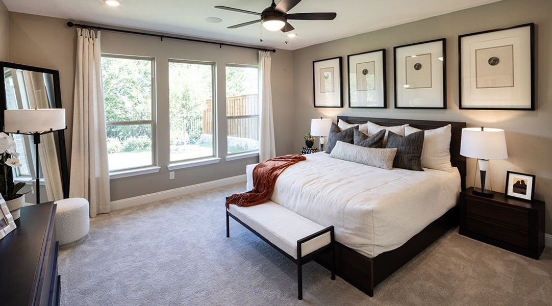 Representative furnished interior of a home built from the Terracotta by Taylor Morrison in Cross Creek Meadows, Celina (Image 9).