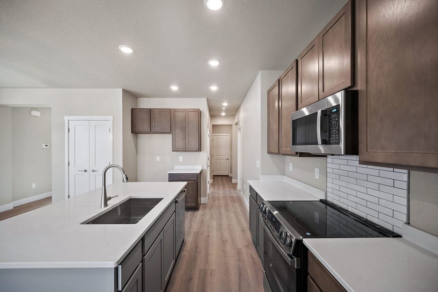 Furnished interior view inside a new home in Trails at Aspen Ridge-3, Colorado Springs (Image 7).
