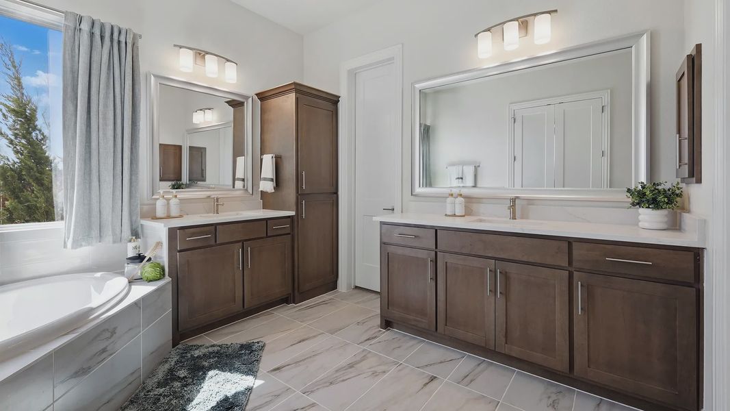 Furnished interior view inside a new home in Rio Vista at Kelly Ranch, Aledo (Image 12).