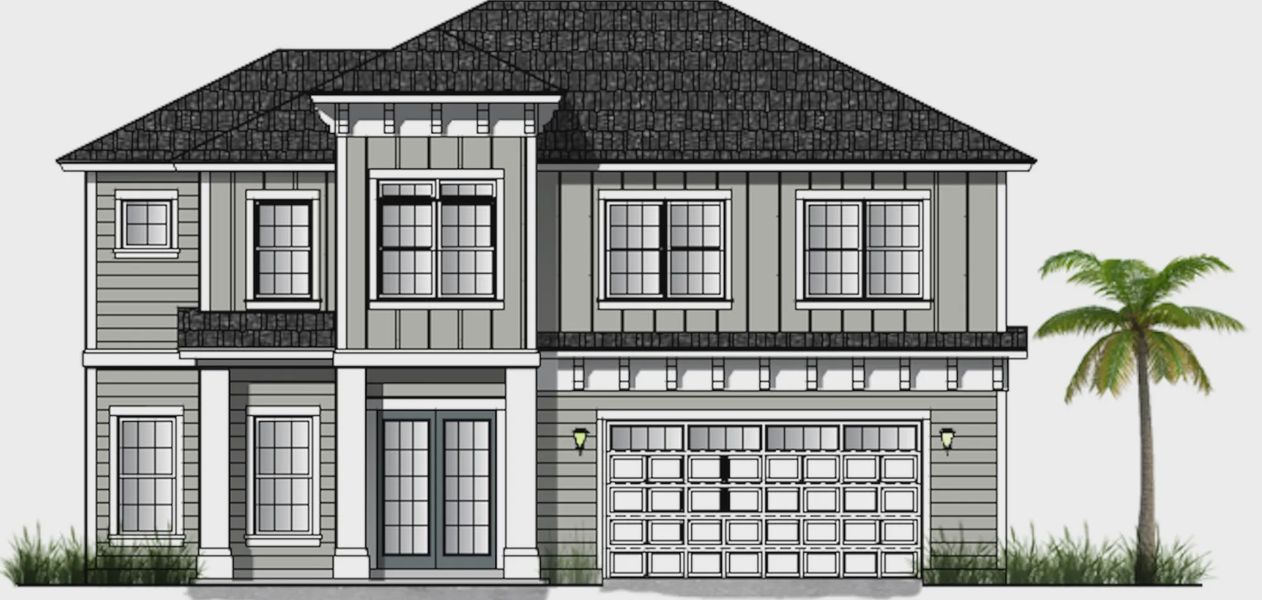 Representative rendering of the exterior for the Plan 2689 by Ashley Homes, LLC (Image 2).