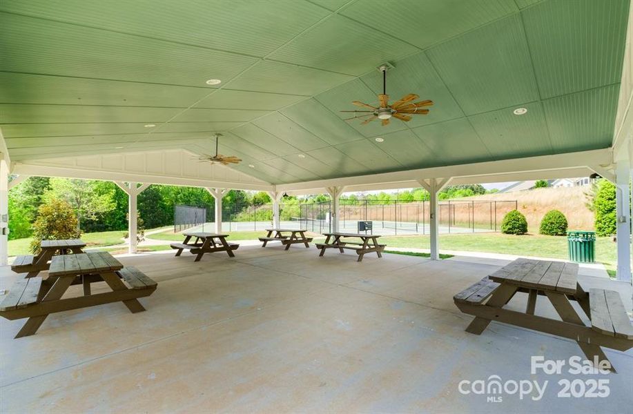 Inside Picnic Area near Tennis and Pickleball area