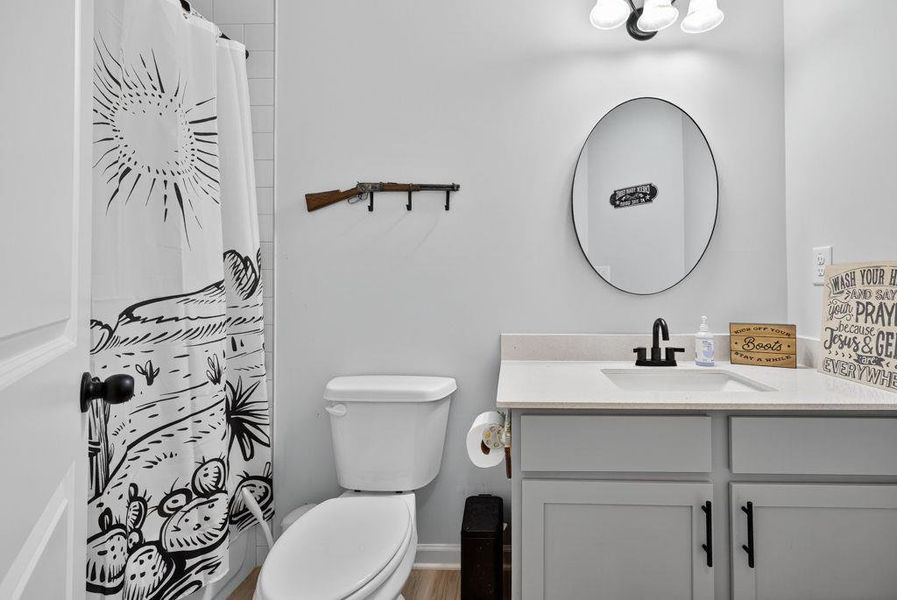 Furnished interior view inside a new home in , Bogart (Image 10).