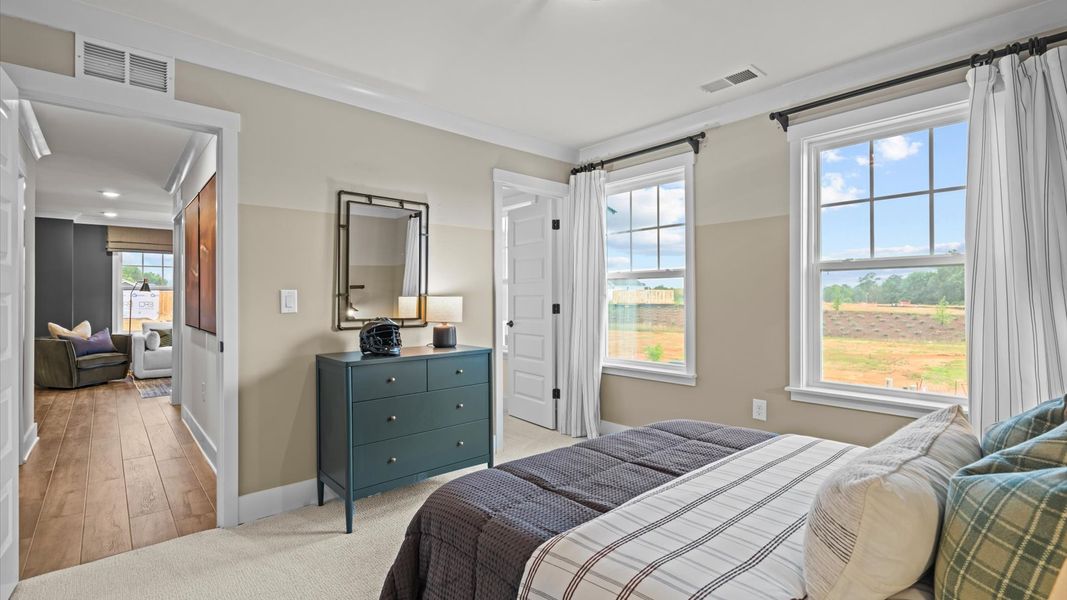 Representative furnished interior of a home built from the Pelham by DRB Homes in Station Pointe, Angier (Image 29).
