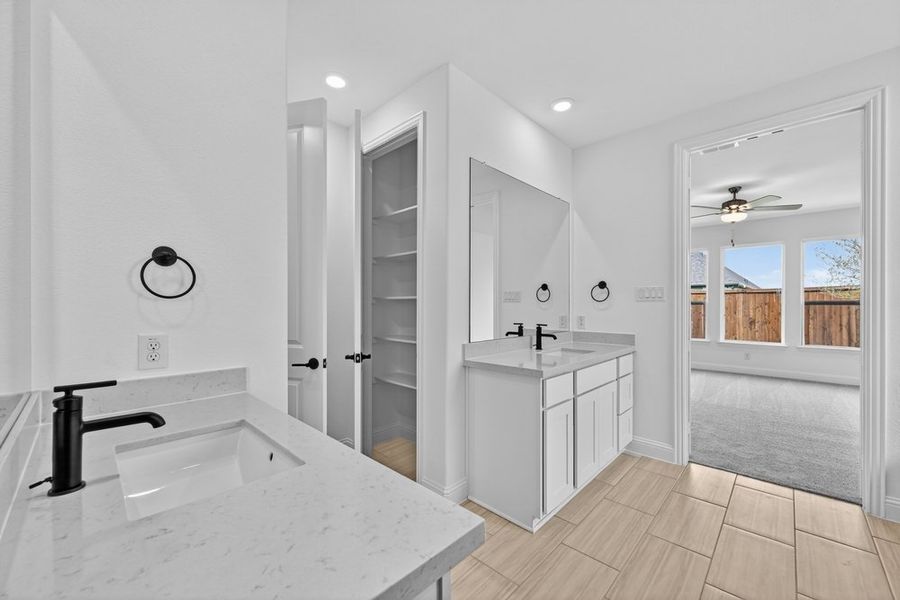 Furnished interior view inside a new home in South Oak, Lakewood Village (Image 9).