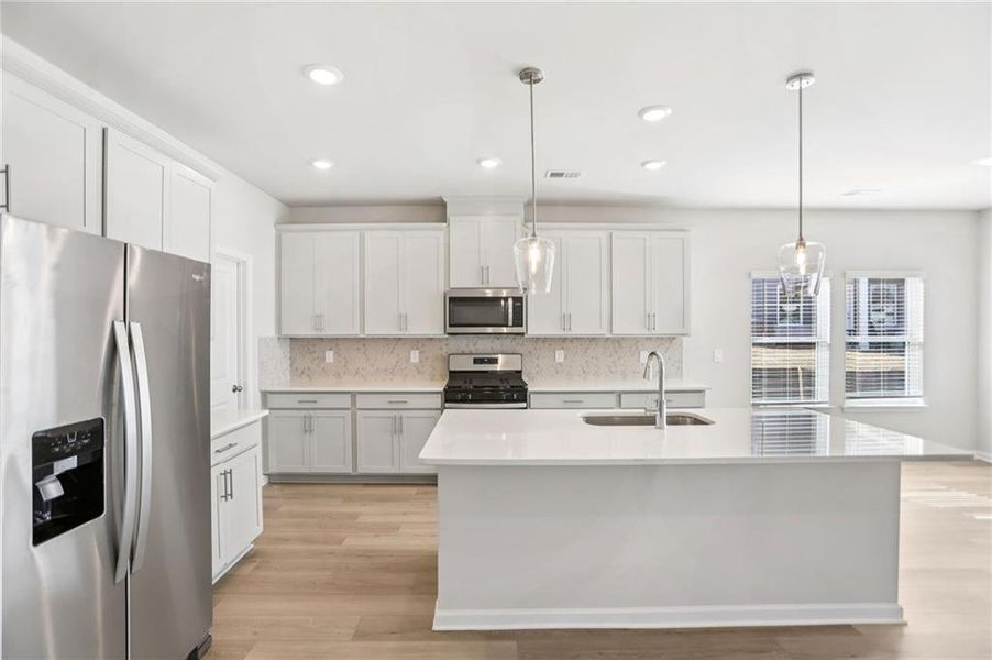 Furnished interior view inside a new home in Westmont Preserve, Powder Springs (Image 8).