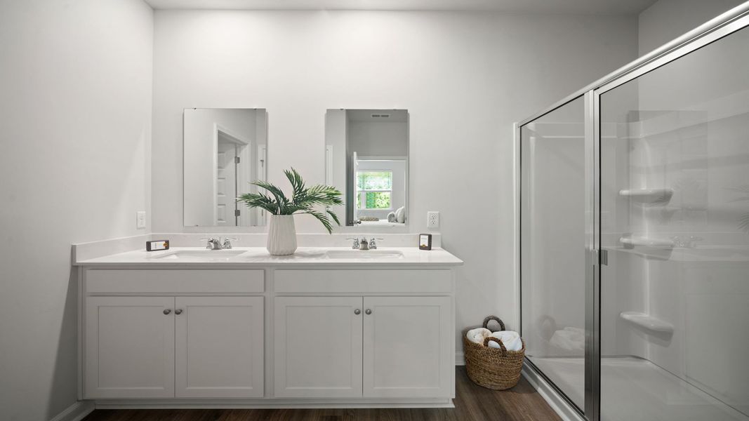 Furnished interior view inside a new home in Fernhill Farms, Statesboro (Image 25).