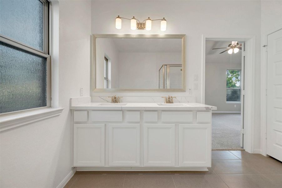 Relaxing owner's bath