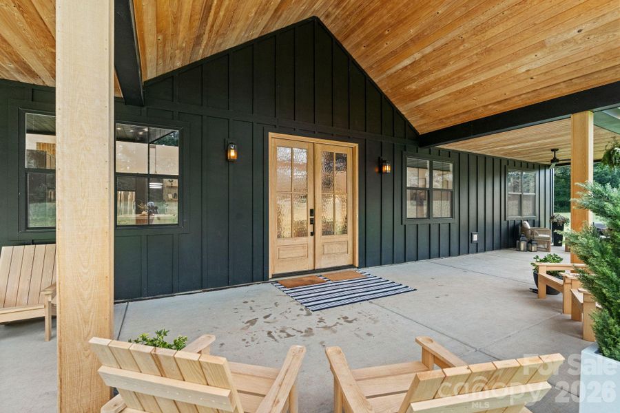 Exterior details and patio area of a home in , York (Image 22).