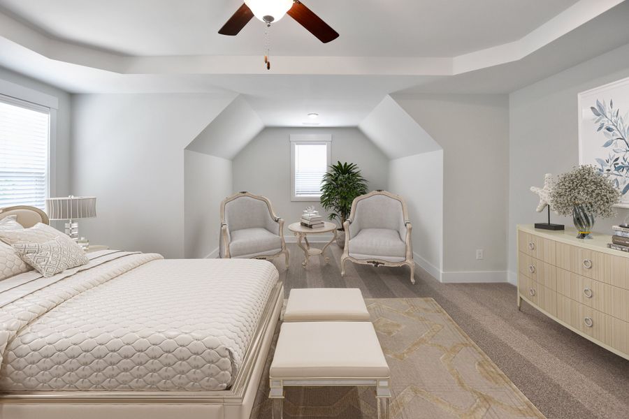 Representative furnished interior of a home built from the Armstrong by Stevens Fine Homes in Parkwood Estates, Leland (Image 12).