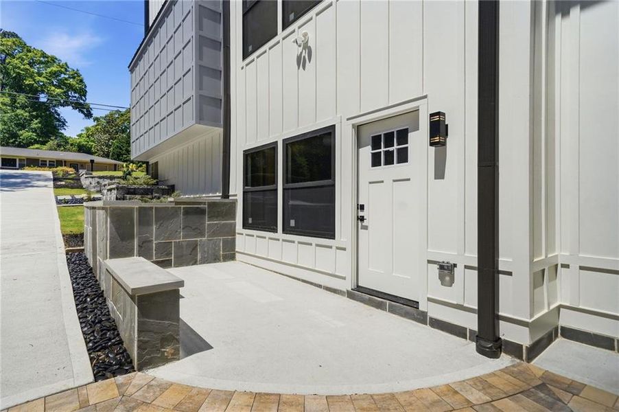 Exterior details and patio area of a home in , Roswell (Image 33).