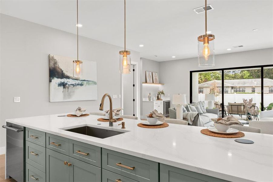 Furnished interior view inside a new home in , Orlando (Image 42).