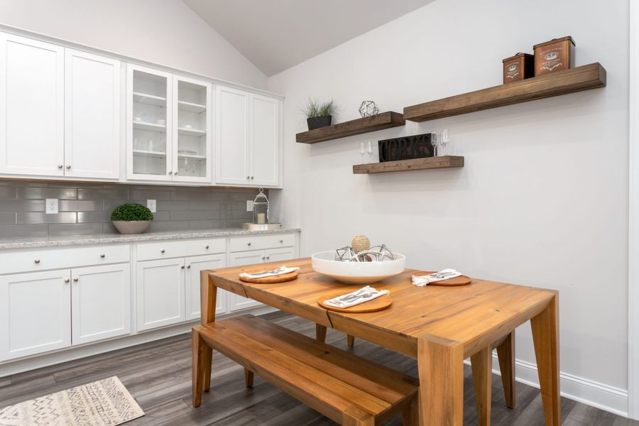 Representative furnished interior of a home built from the Essex by Keystone Homes NC in Weybridge, Burlington (Image 19).