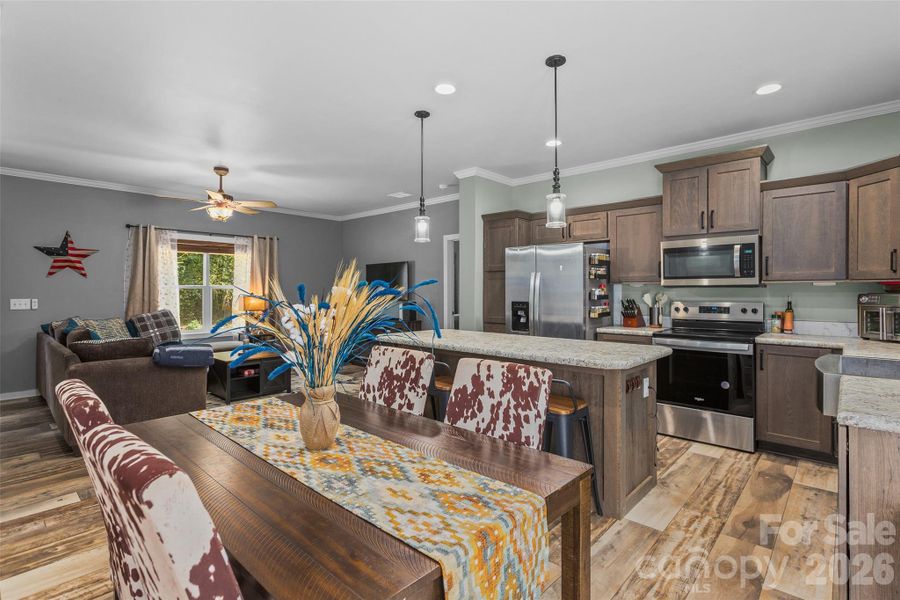 Furnished interior view inside a new home in , New London (Image 8).