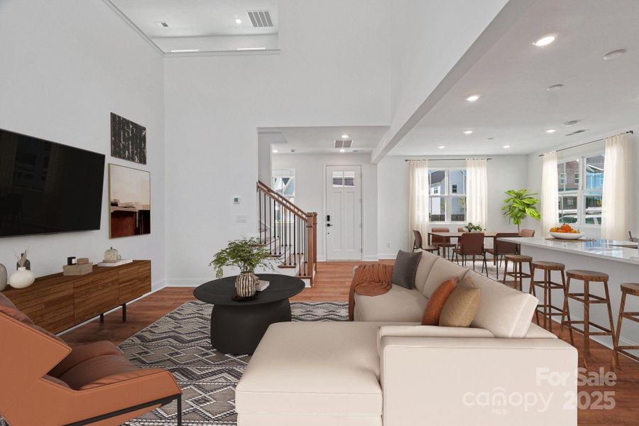 Virtually Staged Great Room