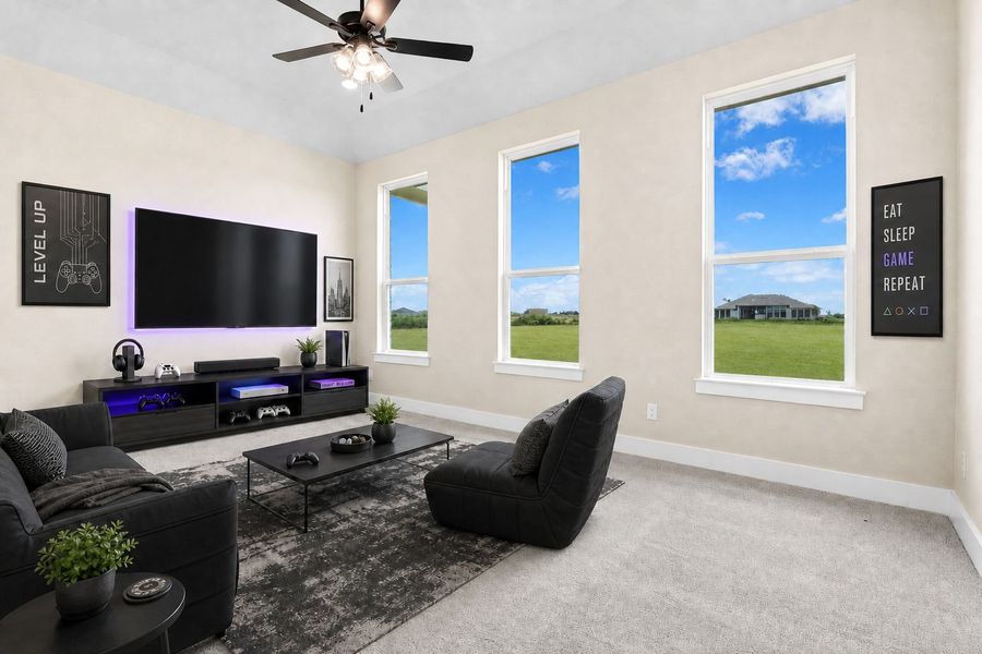 Furnished interior view inside a new home in Leander Estates, Leander (Image 13).