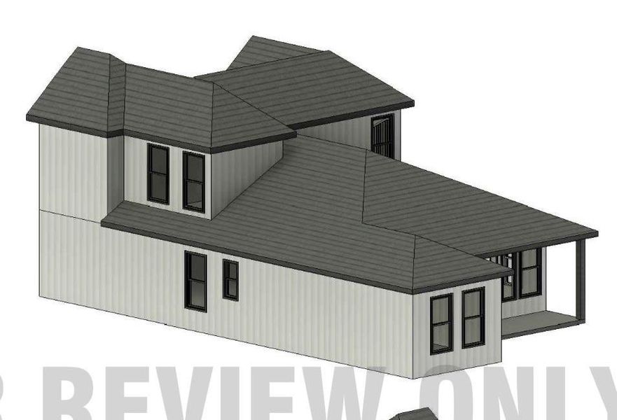 Exterior rendering of this home design in , St. Jo, TX (Image 7).