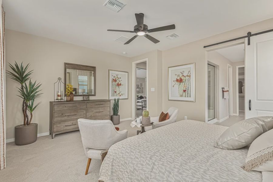 Representative furnished interior of a home built from the 2257 by Elliott Homes in Acacia at Santana, Yuma (Image 23).