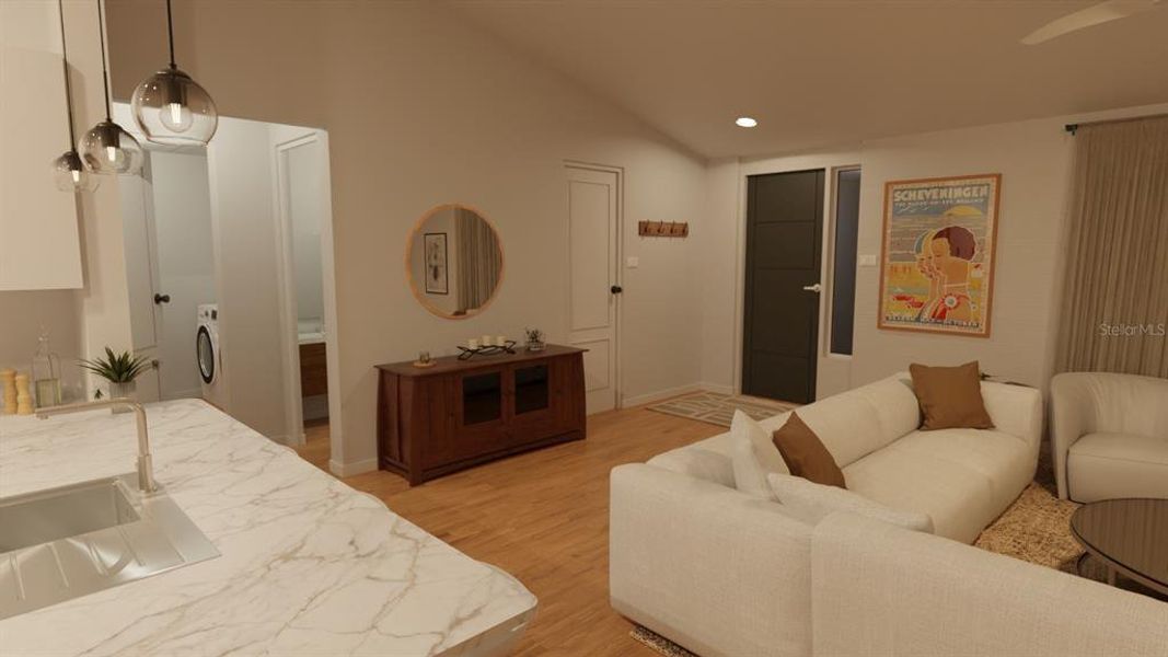 Furnished interior view inside a new home in , Palm Bay (Image 6). Furnished interior view inside a new home in , Palm Bay (Image 6).