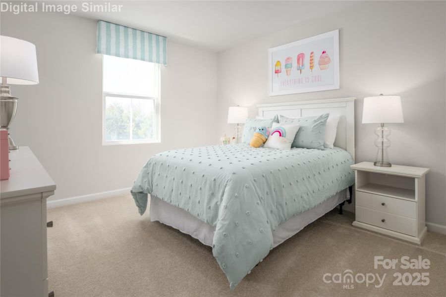 Furnished interior view inside a new home in Bozardt Farms, Charlotte (Image 13).