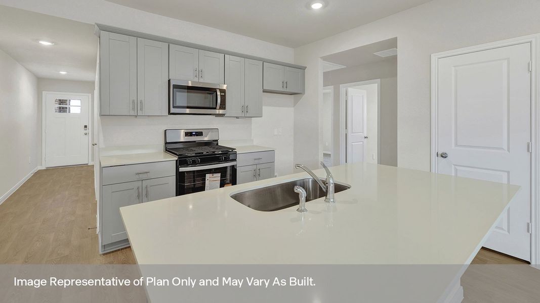 Furnished interior view inside a new home in Whisper South, San Marcos (Image 6).