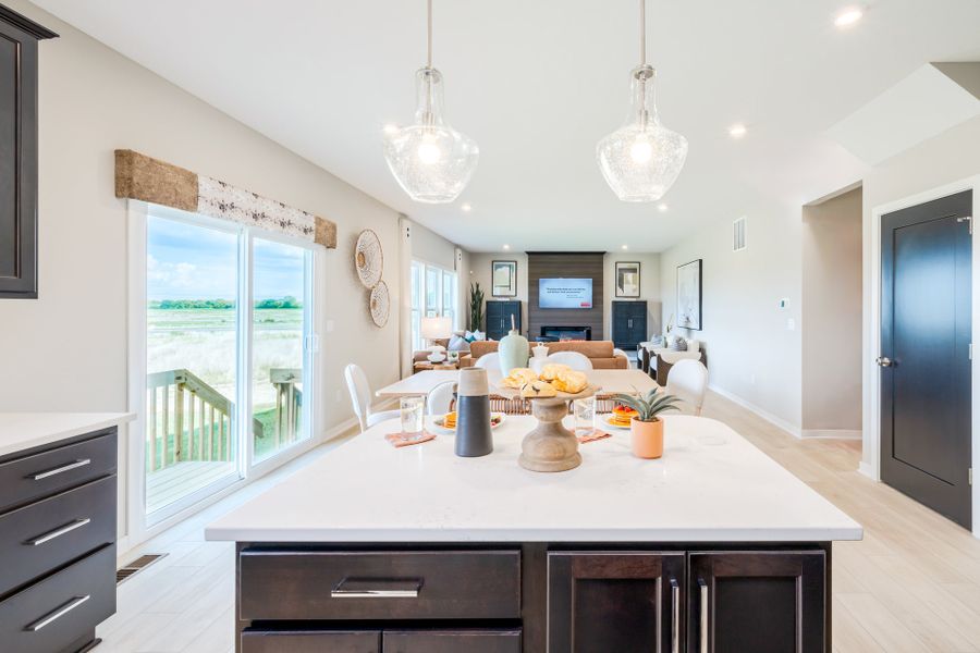 Representative furnished interior of a home built from the Yosemite by Fischer Homes in Twin Lakes, Hoschton (Image 24).