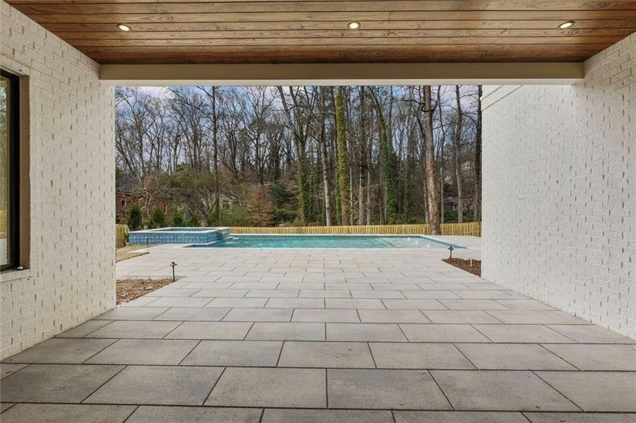 Exterior details and patio area of a home in , Sandy Springs (Image 29). Exterior details and patio area of a home in , Sandy Springs (Image 29).