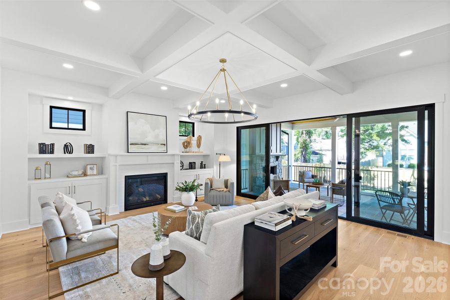 Furnished interior view inside a new home in , Charlotte (Image 5).