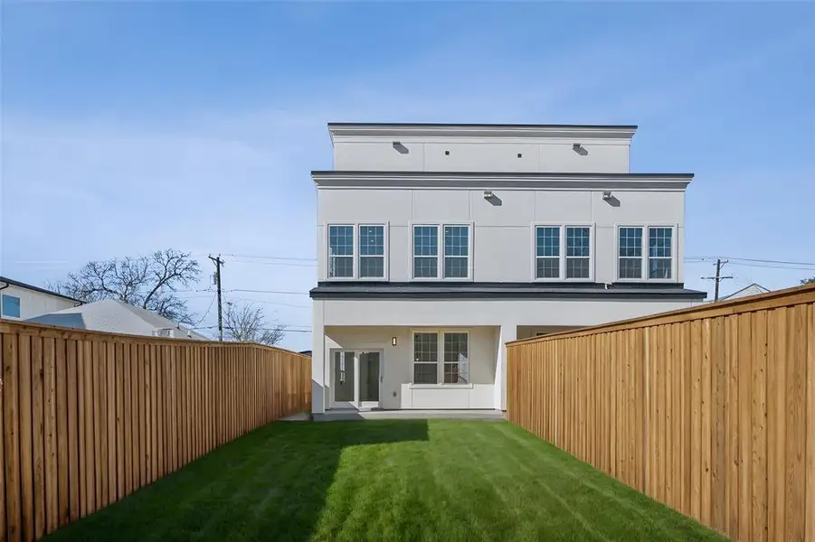 Exterior details and patio area of a home in , Dallas (Image 3). Exterior details and patio area of a home in , Dallas (Image 3).