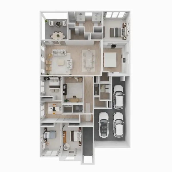 2D floor plan layout for the Frankfurt by K. Hovnanian® Homes in Heath Golf & Yacht Estates, Heath, TX (Image 4).