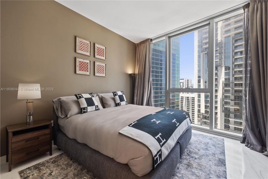 Furnished interior view inside a new home in Aston Martin Residences, Miami (Image 5).