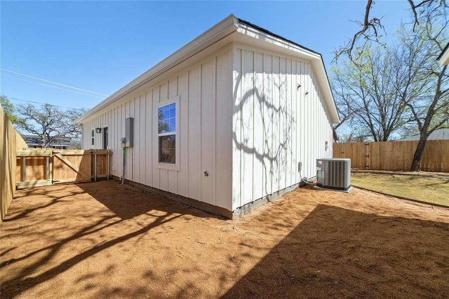 Exterior details and patio area of a home in , Brownwood (Image 19). Exterior details and patio area of a home in , Brownwood (Image 19).