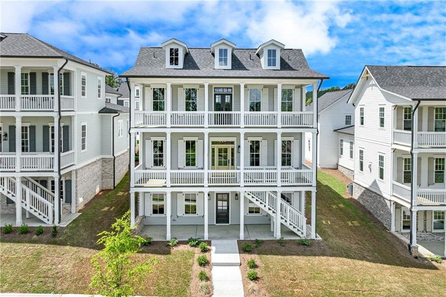 Exterior details and patio area of a home in , Dacula (Image 18).