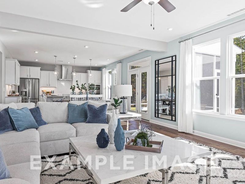 Furnished interior view inside a new home in Enclave at Belmont, Belmont (Image 9).