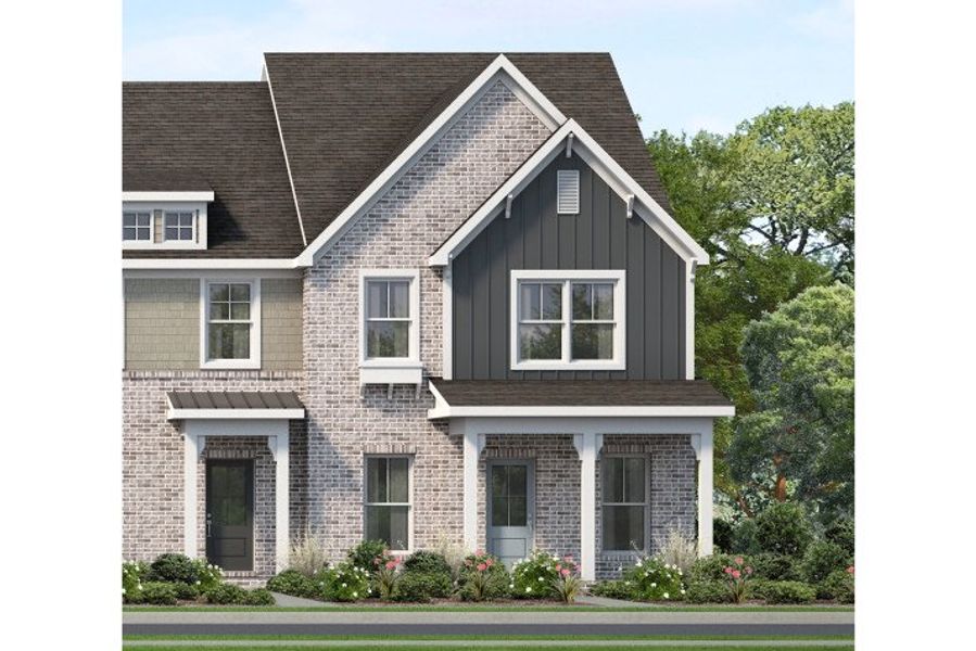 Elevation A - Left End Unit